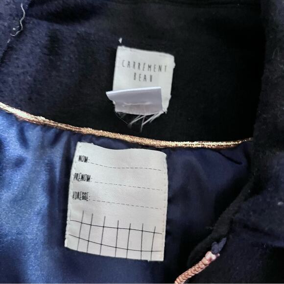 Carrement Beau girls designer navy wool blend pea coat size 10 - Picture 4 of 9